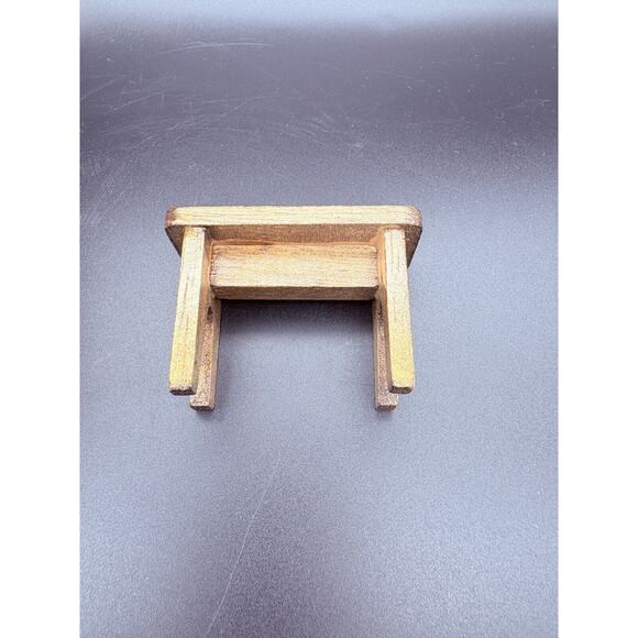 Vtg Concord Dollhouse Miniature Grand Piano Bench Stool With Box Med Oak Color - Picture 10 of 16